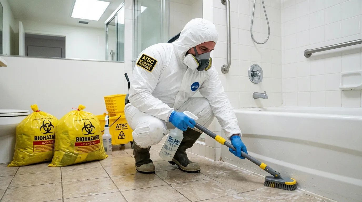 Decontamination equipment deployed for Blood Cleanup in Kettering